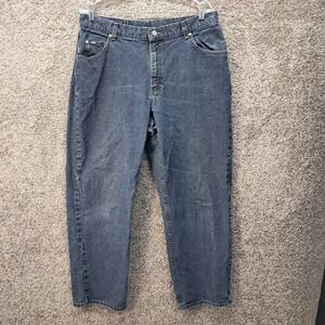 Lee Women Dark Wash High Rise Tapered Leg Original Jeans Blue Denim 6996